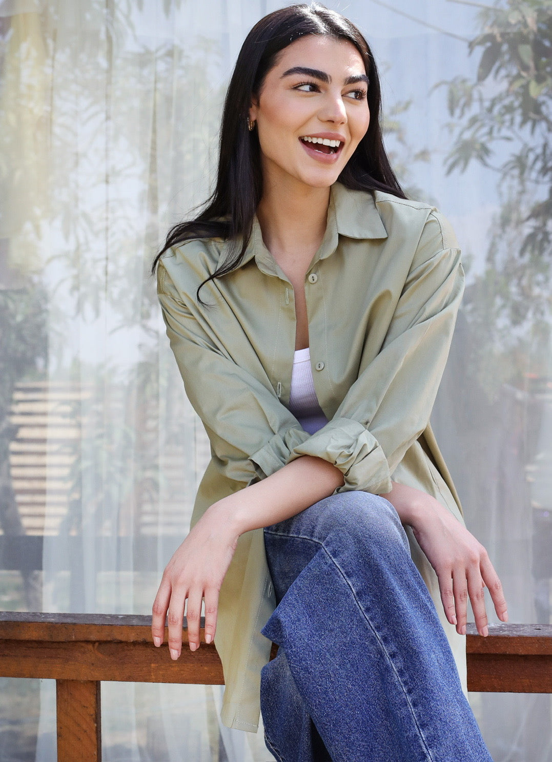 Oversized Cotton Poplin Shirt