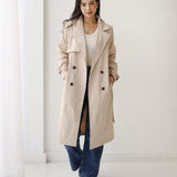 Double-Breasted Trench coat- Beige
