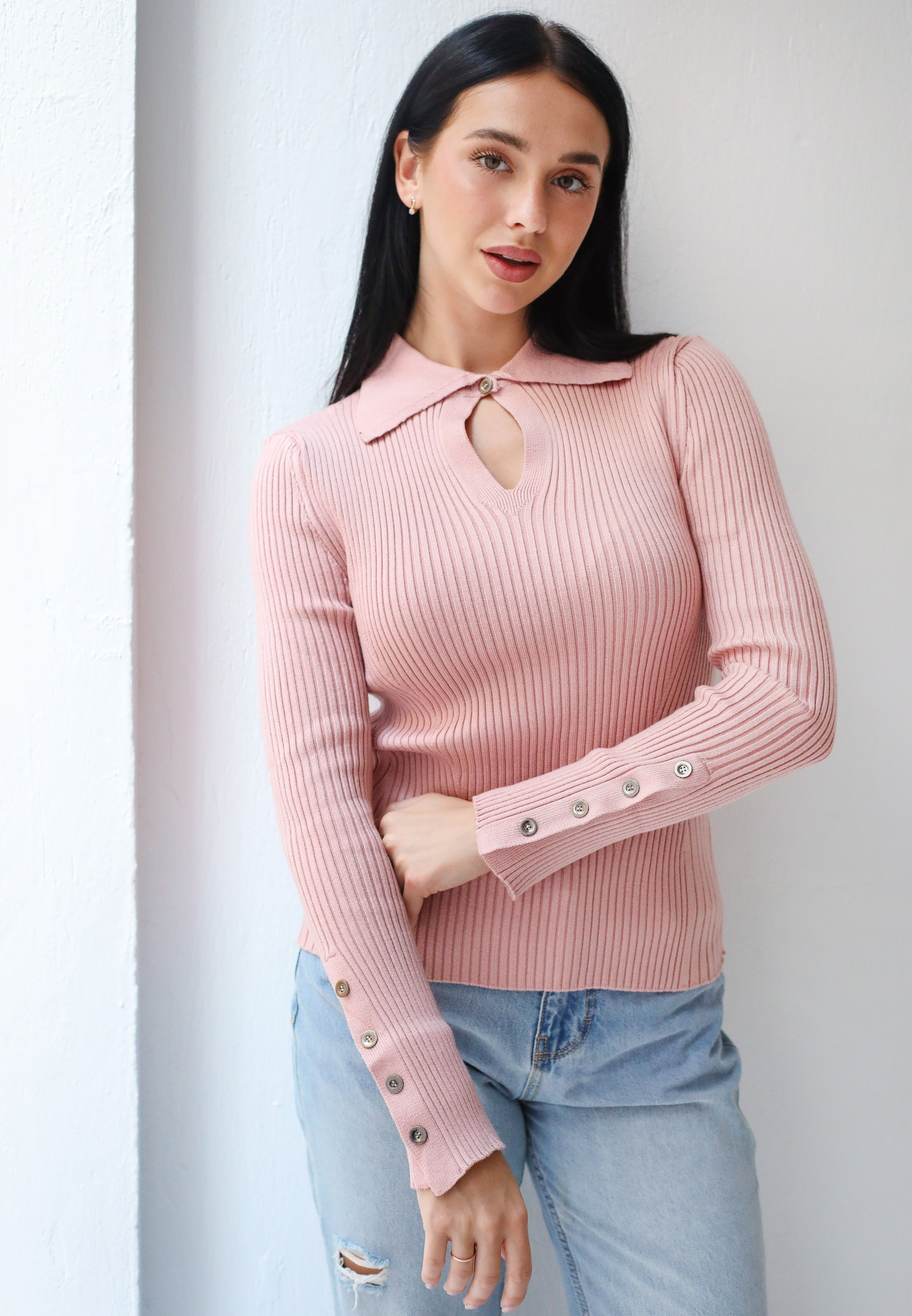 Grace Collar Knit top