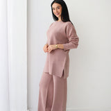 Plain Knit set in cashmere