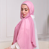 PLAIN CHIFFON SCARF-PINK
