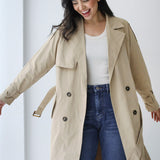 Double-Breasted Trench coat-beige