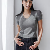 Short Sleeve V-Neck Top