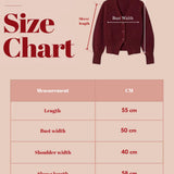Cropped Knit Cardigan-Burgundy