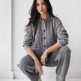 Velora Knit Set-Gray