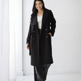 Double-Breasted Trench coat-Black
