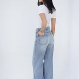 City Flow Wide Leg Jeans- Light Blue