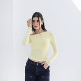 One Shoulder Long Sleeves Top