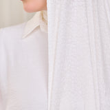 LEOPARD KUWAITI SCARF-WHITE