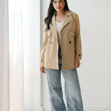 Half Trench coat in beige