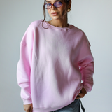 Classic Crewneck Sweatshirt-Pink