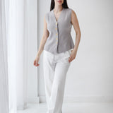 Vogue Sleek Vest-Gray