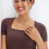 Square Neck Basic Top