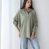 Bloom Linen shirt- olive