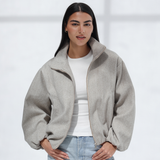 Balloon Fit Jacket-Gray