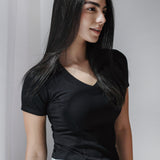 Short Sleeve V-Neck Top