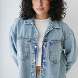 Denim Overshirt-Light Wash