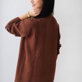 Plain Knit set in brown