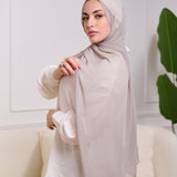 PLAIN CHIFFON SCARFGRAY