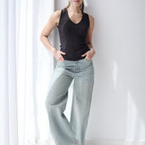 City Flow Wide Leg Jeans- light wash