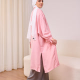 Linen Cardigan _ Pink
