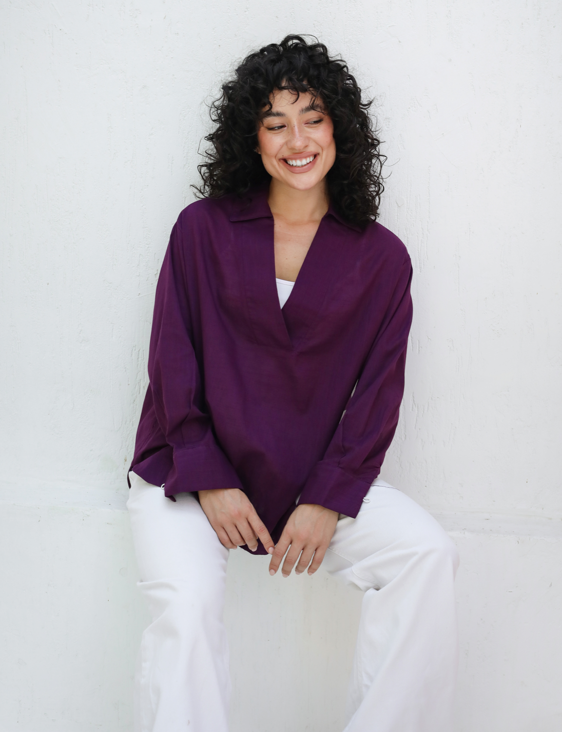 V-neck Blouse