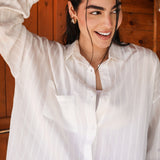 Soft Lines Shirt- of white