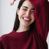 Cozy Sweater-Burgundy