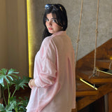 Linen shirt in pink