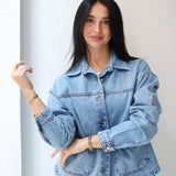 Essential Light Blue Denim Jacke