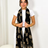 Paisley Scarf - Black
