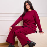 Everyday Knit set burgundy