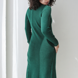 Longline Knit Cardigan-Olive