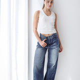 Balloon Fit Jeans- Blue