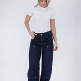 BAGGY JEANS - DARK-BLUE