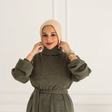 Mohair Dress- Dark olive