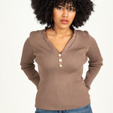 V-NECK BASIC TOP