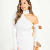 ONE SHOULDER BASIC DRESS