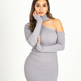 ONE SHOULDER BASIC DRESS