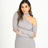 ONE SHOULDER BASIC DRESS