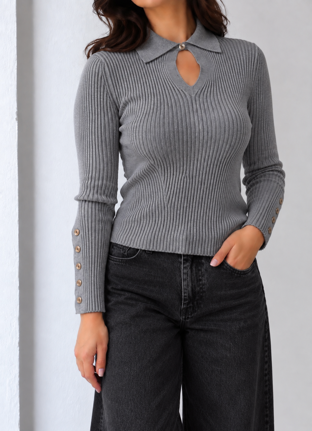 Grace Collar Knit top