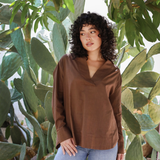 V-neck Blouse