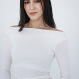 Off Shoulder Long Sleeve atop