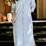 Denim shirt dress