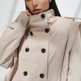 Thea Trench Jacket-Beige