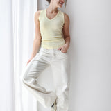 V-Neck Ribbed Tank