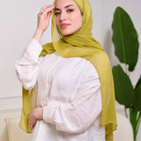 PLAIN CHIFFON SCARF-GREEN