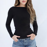 Off Shoulder Long Sleeve atop