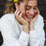 Bloom Linen shirt- White