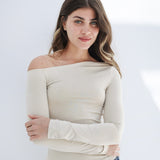 One Shoulder Long Sleeves Top